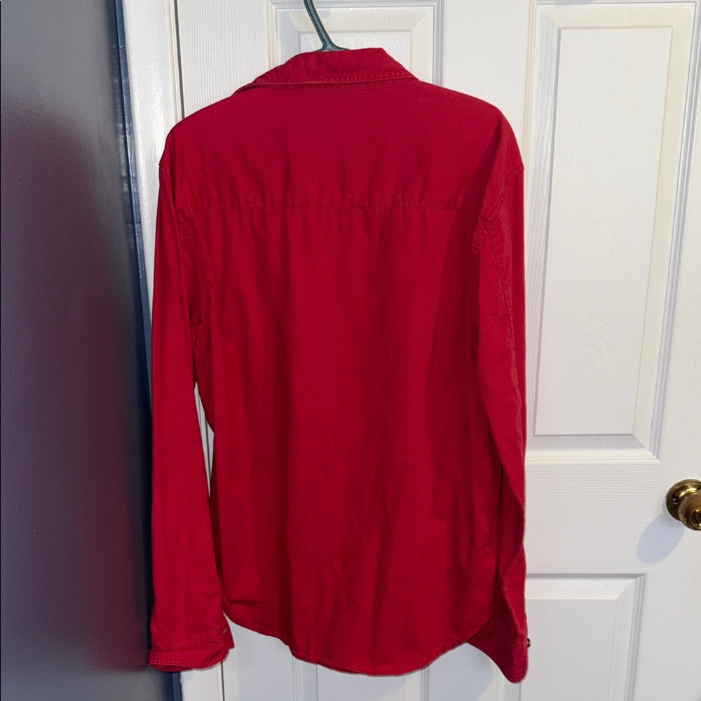 Levi's Red Casual Cotton Button Down Shirt - Picture 6 of 6